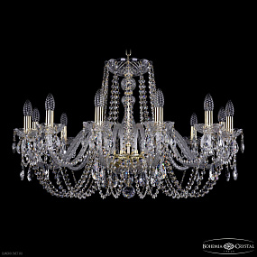 Хрустальная подвесная люстра Bohemia IVELE Crystal 1402/12/300 G