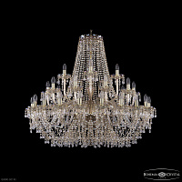 Большая хрустальная люстра Bohemia IVELE Crystal 1410/20+10+5/400 G V0300 M801
