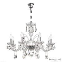 Хрустальная подвесная люстра Bohemia IVELE Crystal 118/8/240 Ni