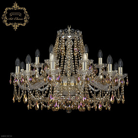 Большая хрустальная люстра Bohemia Art Classic 11.25.12+6.300.Gd.Sp.R777