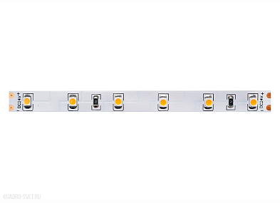 Светодиодная лента, 3000К, 24V DC, 4,8W/m, 60 д/м., самоклейка, бобина 5 м. Donolux DL-18321/W.White-24-60