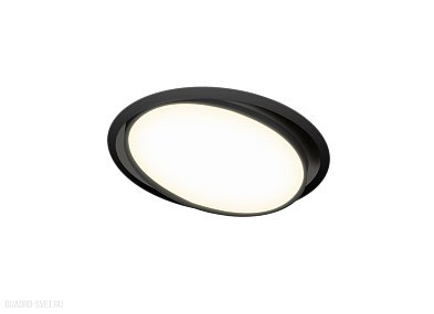 Встраиваемая поворотная светодиодная панель Donolux Moon DL18813/9W Black R