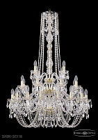 Хрустальная подвесная люстра Bohemia IVELE Crystal 1402/16+8+4/300/h-123/3d/G