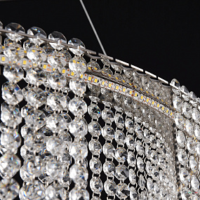 Хрустальная подвесная светодиодная люстра APL LED Sicilia SH02.73.A.Ni.4000