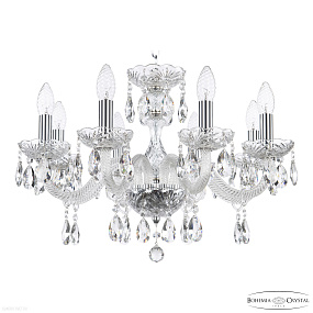 Хрустальная подвесная люстра Bohemia IVELE Crystal 117/8/195 Ni