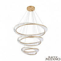 Большая хрустальная светодиодная люстра Arte Milano 318033/D800-D600-D400 BS