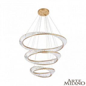 Большая хрустальная светодиодная люстра Arte Milano 318033/D800-D600-D400 BS