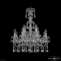 Хрустальная подвесная люстра Bohemia IVELE Crystal 1413/8+4/200/XL-66 Ni