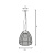 Подвесной светильник Zumaline PICO MD9023-1L/BLACK