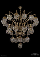Литая подвесная люстра с хрусталем Bohemia IVELE Crystal 1772/16+10+5+1/490/GB