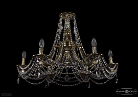 Литая подвесная люстра с хрусталем Bohemia IVELE Crystal 1771/6/270/A/GB