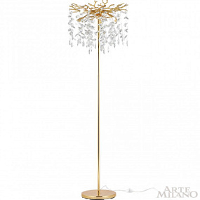 Торшер с хрусталем Arte Milano 235011/H1650/5/B Gd