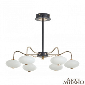 Потолочная светодиодная люстра Arte Milano 273908/6 BK/GD