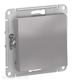 Выключатель 1-клавишный Schneider Electric ATLASDESIGN ATN000311, скрытый монтаж, алюминий