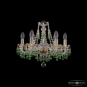 Хрустальная подвесная люстра Bohemia IVELE Crystal 1410/6/160/G/V5001