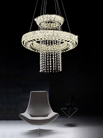 Хрустальная подвесная светодиодная люстра Lumina Deco Sapori DDP 6939