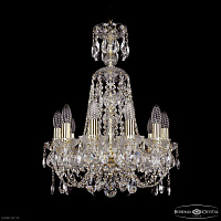 Большая хрустальная люстра Bohemia IVELE Crystal 1406/10/141/XL-58 G
