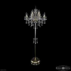 Торшер с хрусталем Bohemia IVELE Crystal 1415T2/8+4/200-165 G