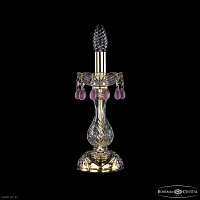 Настольная лампа с хрусталем Bohemia IVELE Crystal 1410L/1-27 G V7010