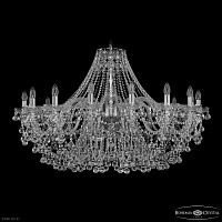 Большая хрустальная люстра Bohemia IVELE Crystal 1409/16/400 Ni