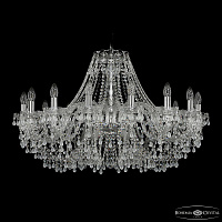 Большая хрустальная люстра Bohemia IVELE Crystal 1410/16/360 Ni V0300
