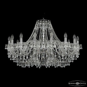 Большая хрустальная люстра Bohemia IVELE Crystal 1410/16/360 Ni V0300