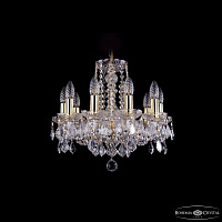 Хрустальная подвесная люстра Bohemia IVELE Crystal 1402/10/141/G/Leafs