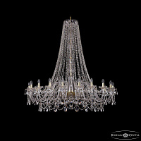 Большая хрустальная люстра Bohemia IVELE Crystal 1411/20/530/h-157 G