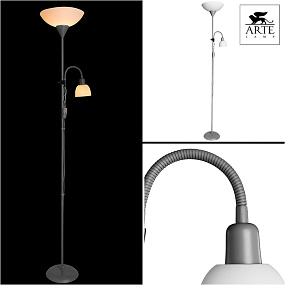 Торшер Arte Lamp DUETTO A9569PN-2SI