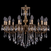 Литая подвесная люстра с хрусталем Bohemia IVELE Crystal 1702/12/265/B/FP