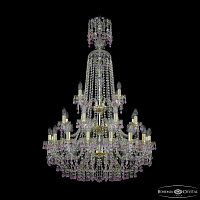 Большая хрустальная люстра Bohemia IVELE Crystal 1410/16+8+4/300/XL-130/3d G V7010