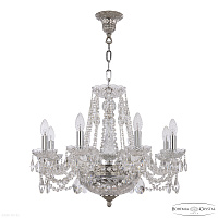 Хрустальная подвесная люстра Bohemia IVELE Crystal 1451/8/160/250 Ni