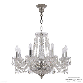 Хрустальная подвесная люстра Bohemia IVELE Crystal 1451/8/160/250 Ni