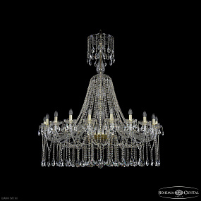 Большая хрустальная люстра Bohemia IVELE Crystal 1413/20/460/XL-147 G