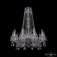 Большая хрустальная люстра Bohemia IVELE Crystal 1411/10/240/h-83 Ni
