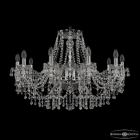 Хрустальная подвесная люстра Bohemia IVELE Crystal 1410/10/300 Ni V0300
