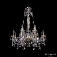 Хрустальная подвесная люстра Bohemia IVELE Crystal 1411/8+4/240/h-83 G