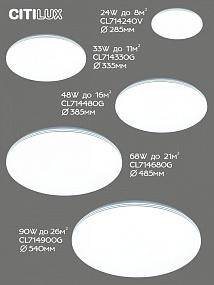 Потолочный светодиодный светильник CITILUX Симпла CL714330G