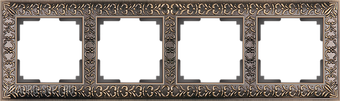 Рамка на 4 поста  (бронза) Werkel WL07-Frame-04