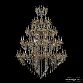 Большая хрустальная люстра Bohemia Ivele Crystal Florence 71105/24+24+24+16/590/XL/4d B GB Y1