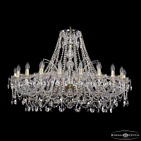 Хрустальная подвесная люстра Bohemia IVELE Crystal 1411/20/400/G