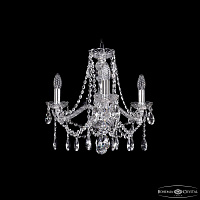 Хрустальная подвесная люстра Bohemia IVELE Crystal 1413/3/165/Ni