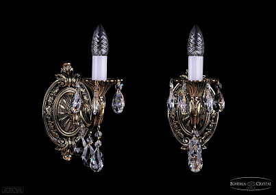 Бра литое с хрусталем Bohemia IVELE Crystal 1702B/1/175 A/GB