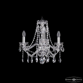 Хрустальная подвесная люстра Bohemia IVELE Crystal 1413/3/165/Ni
