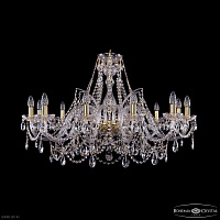 Большая хрустальная люстра Bohemia IVELE Crystal 1411/12/360 G