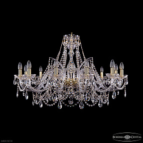 Большая хрустальная люстра Bohemia IVELE Crystal 1411/12/360 G