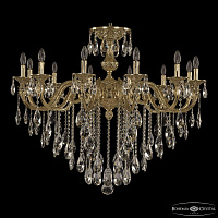 Большая хрустальная люстра Bohemia Ivele Crystal Florence 71201/12/360 B G