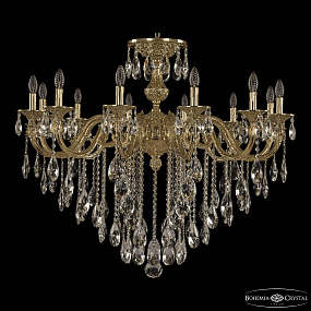 Большая хрустальная люстра Bohemia Ivele Crystal Florence 71201/12/360 B G