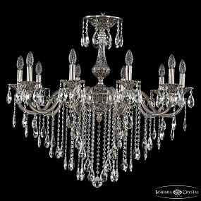 Подвесная хрустальная люстра Bohemia Ivele Crystal Verona 72101/10/300 B NB