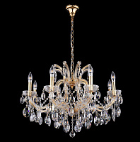 Подвесная хрустальная люстра Crystal Lux HOLLYWOOD SP8 GOLD